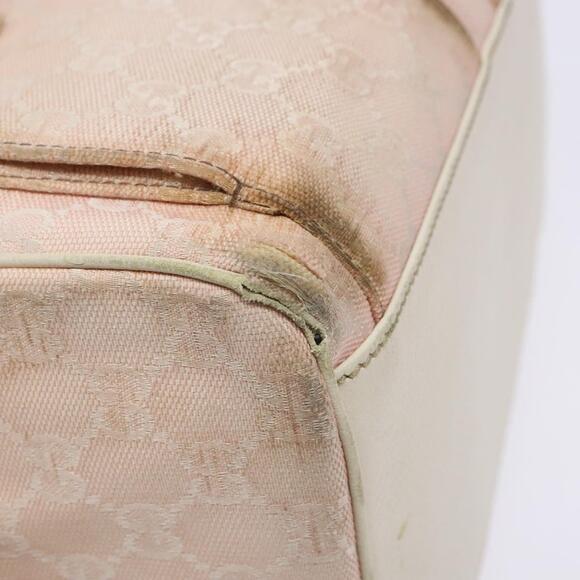 GUCCI GG Canvas Abbey Hand Bag Pink Gold - Picture 11 of 16